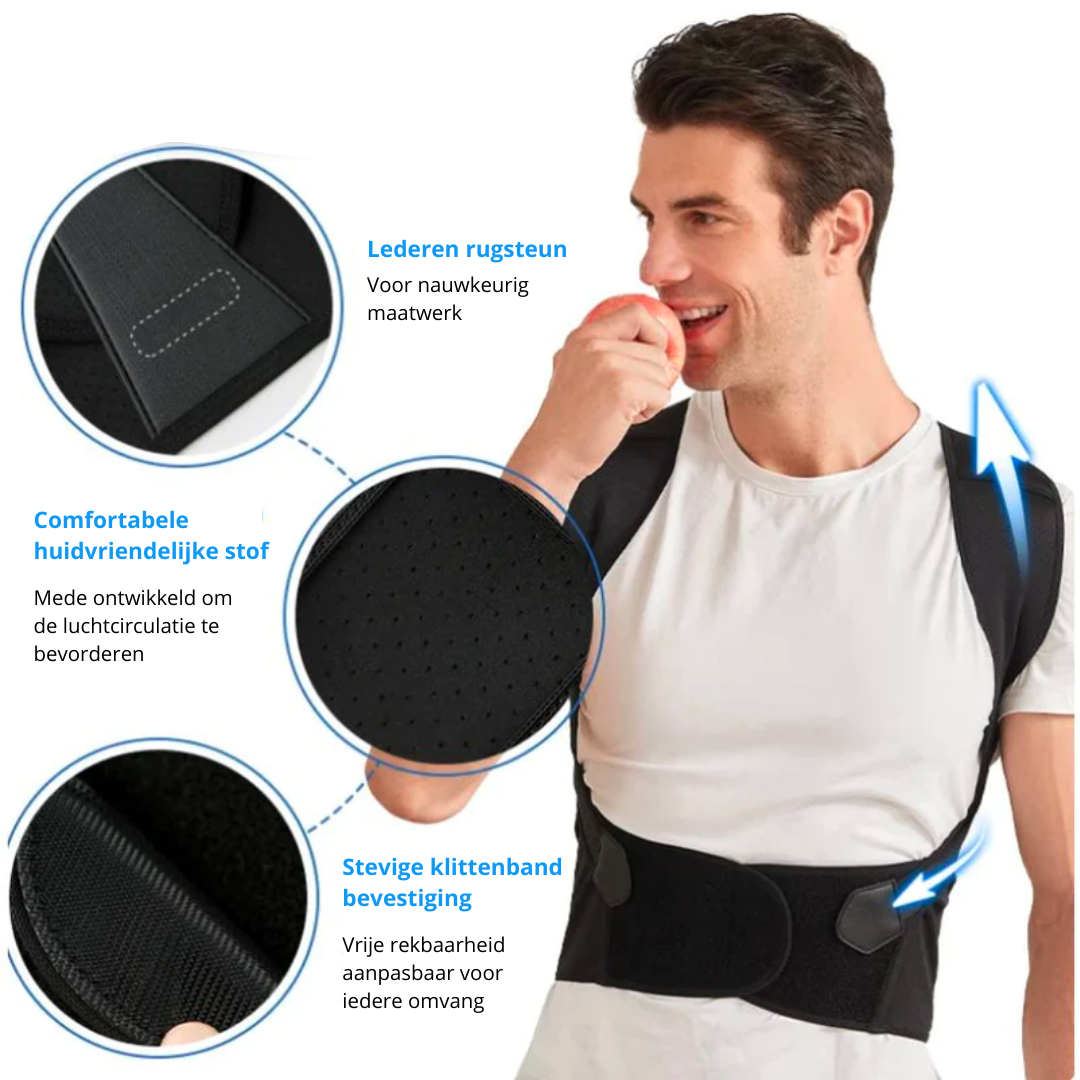 PostureCorrector Pro – Houdingscorrector voor Rug, Schouders & Nek | Unisex