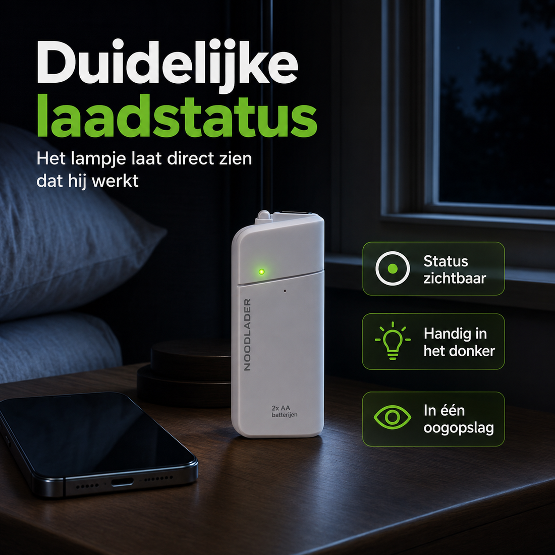 Emergo Nood-powerbank met oplader
