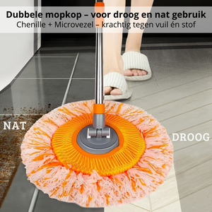 TopClean360 Mop - Tot aan het plafond, in elke hoek