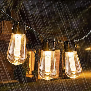 CampGlow VintageLights – Solar LED Lichterkette Outdoor waterdicht