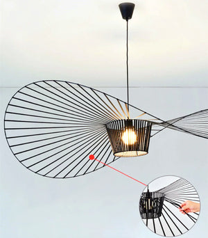 SchaduwStijl - Zwarte Hoed Hanglamp