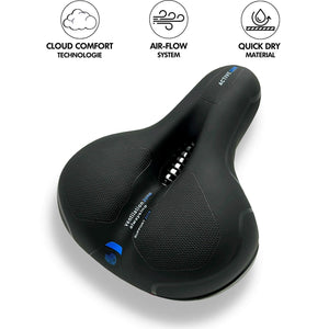 RideWell Pro – Comfortabel Ergonomisch Fietszadel met Schokabsorptie voor Onbezorgd Fietsplezier