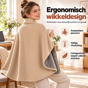 Warmsnug USB-elektrische verwarmde deken, omslagdoek en schouderwikkel