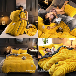 Duvelux Dekbedovertrekset, luxe dik en warm materiaal, dubbelzijdige fleece