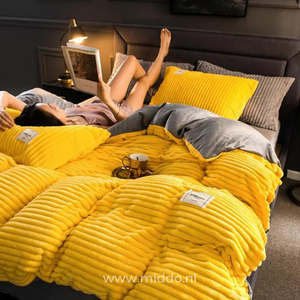 Duvelux Dekbedovertrekset, luxe dik en warm materiaal, dubbelzijdige fleece