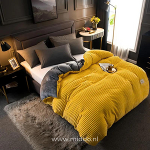 Duvelux Dekbedovertrekset, luxe dik en warm materiaal, dubbelzijdige fleece