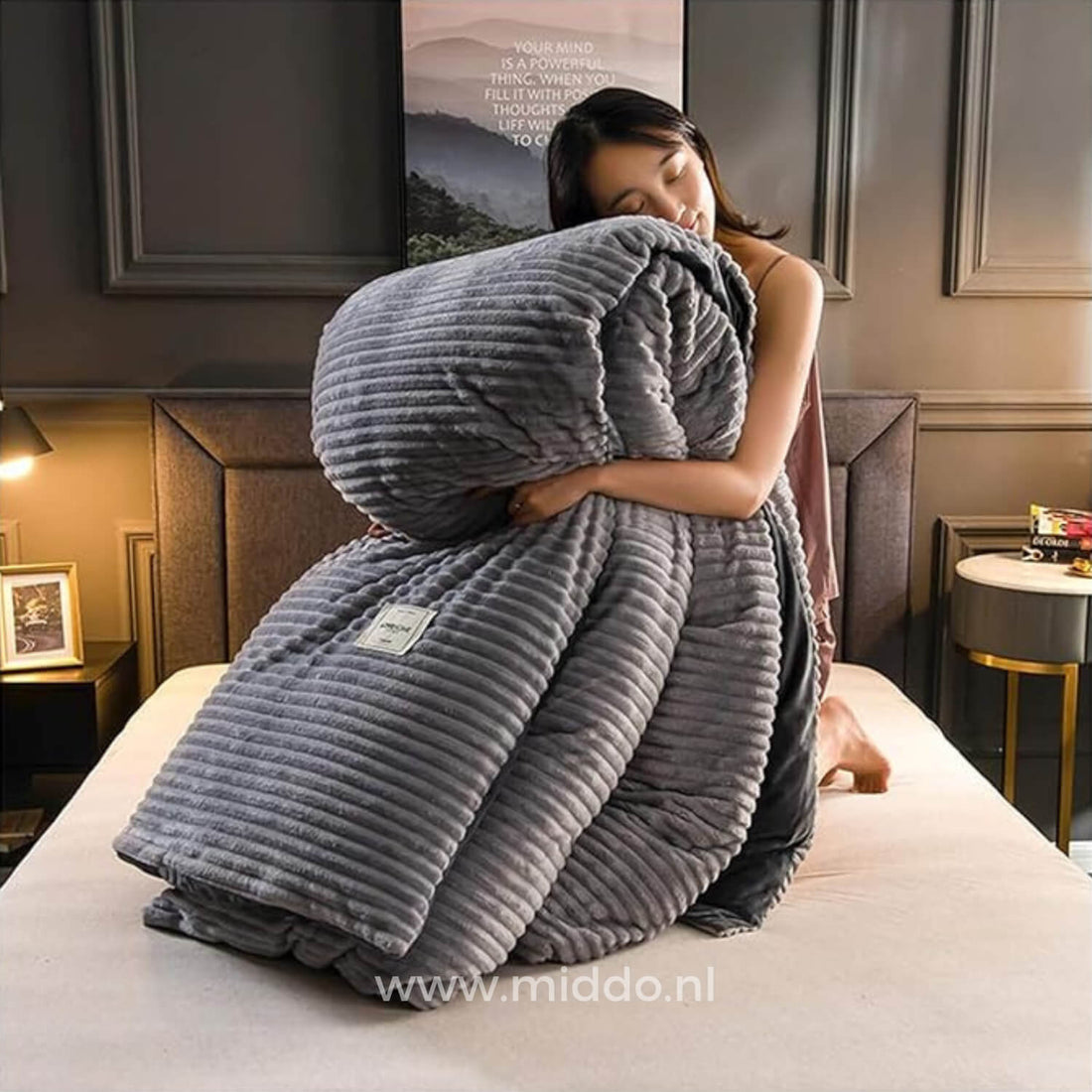 Duvelux Dekbedovertrekset, luxe dik en warm materiaal, dubbelzijdige fleece