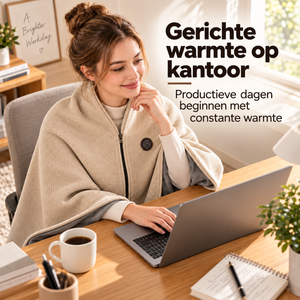 Warmsnug USB-elektrische verwarmde deken, omslagdoek en schouderwikkel