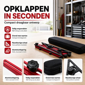 Staxiar Trapspinmal – Meetgereedschap met Liniaal en Hoekmeter