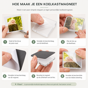 Fridzio Magnetische Acryl Koelkastmagneet