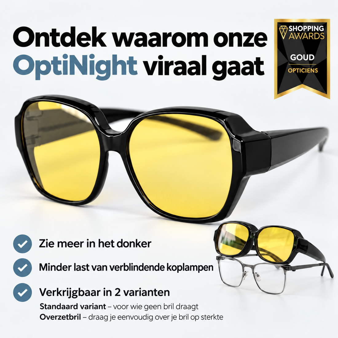 NaviGlass Reisbril – Helder Zicht & Veilig Rijden in het Donker