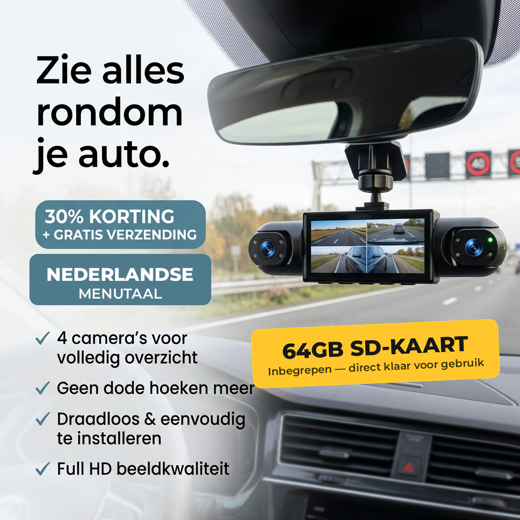 DashPro | De dashcam die álles rond je auto vastlegt