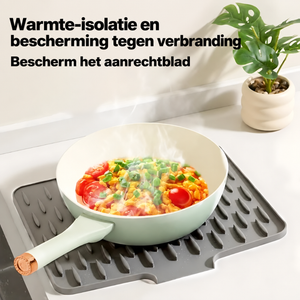 SiloMat 1+1 GRATIS: Multifunctionele Silicone Droog- En Hittebestendige Mat