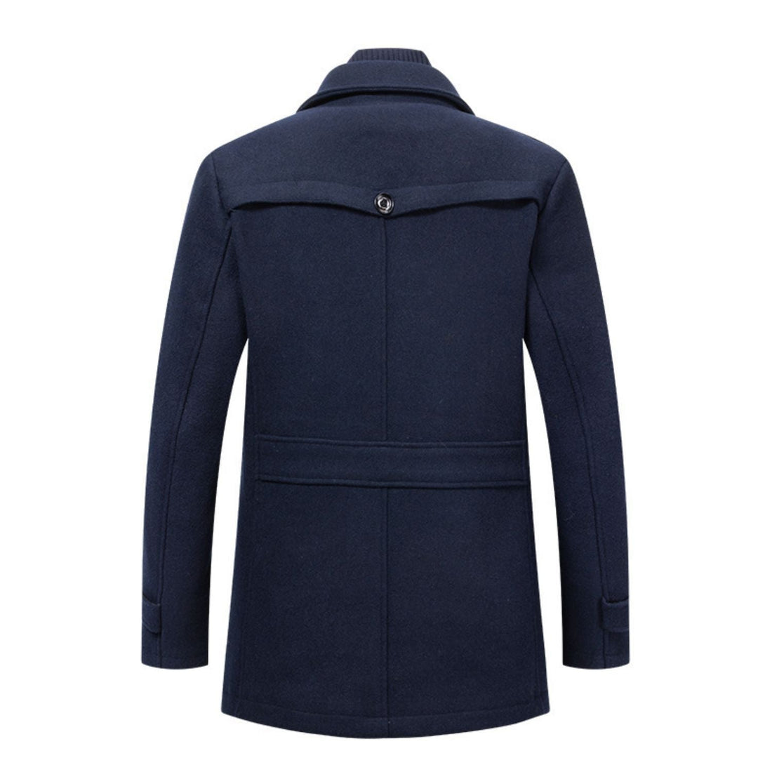 Coatway Winterjas van een wolmix, met dubbele kraag en klassieke Britse stijl