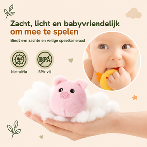 SnugZoo Zachte Boerderij Speelset - 6 knuffeldieren voor baby's