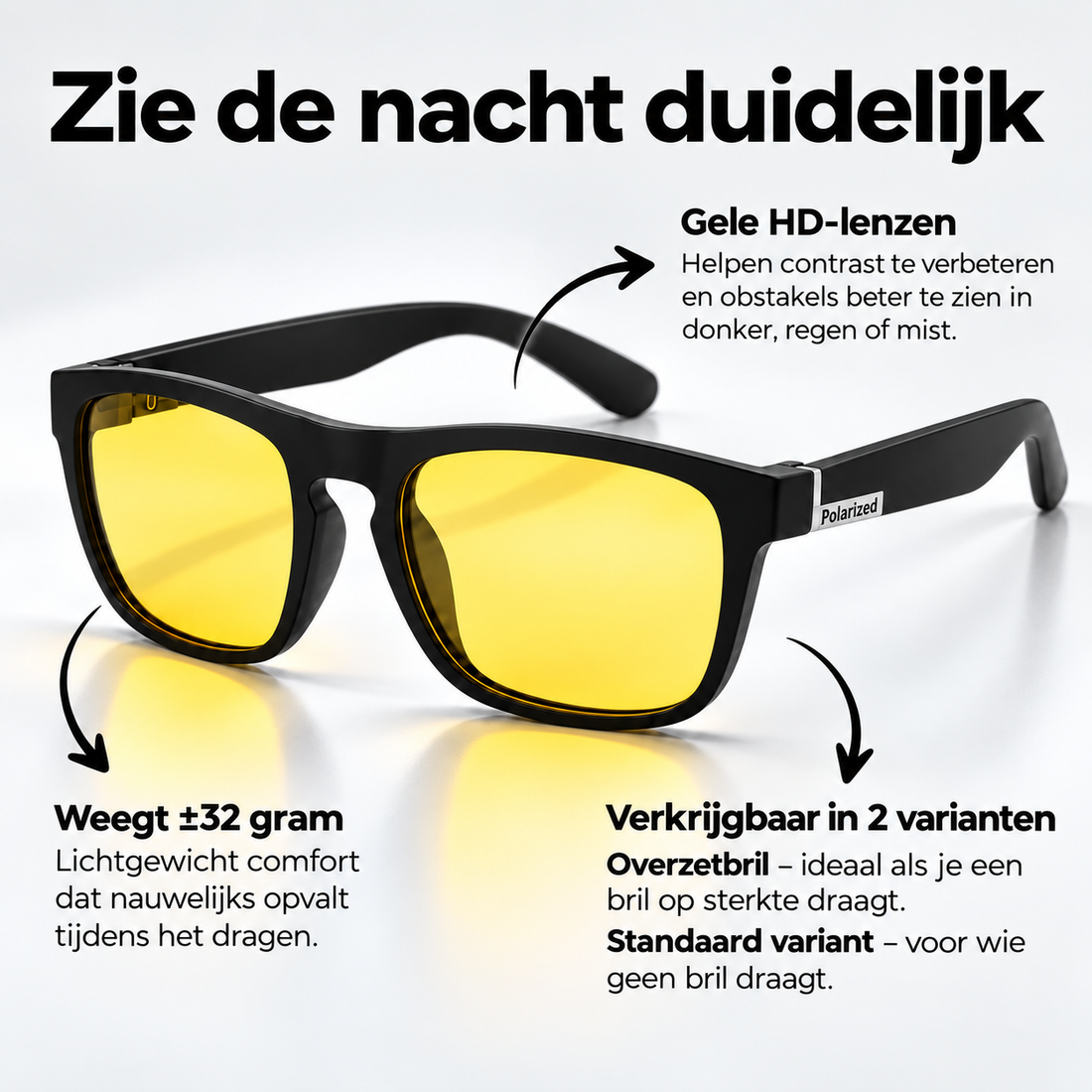 NaviGlass Reisbril – Helder Zicht & Veilig Rijden in het Donker