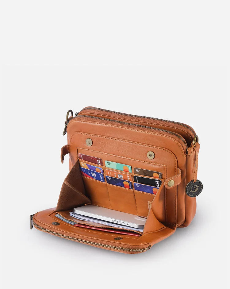 Valerie - Leren crossbody schoudertas