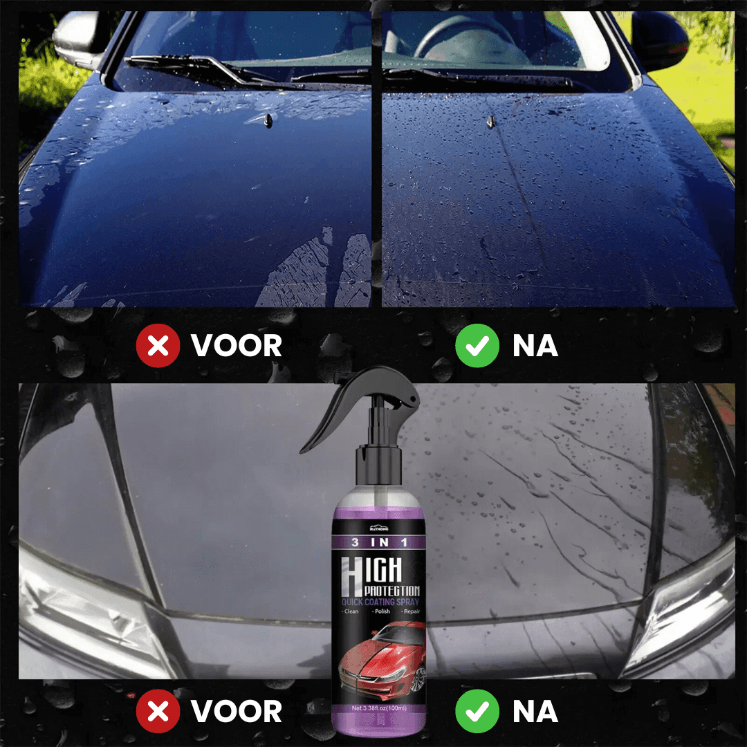AutoGlanz - 3-in-1 Nano Keramische Coating Spray | 1+2 Gratis