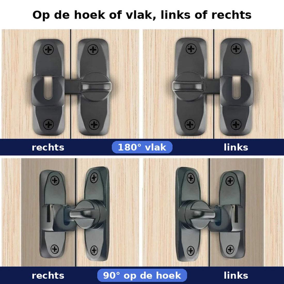 Alubolt Schuifgrendelslot van Aluminiumlegering voor Deuren