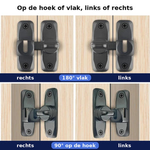 Alubolt Schuifgrendelslot van Aluminiumlegering voor Deuren