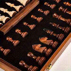 Houten schaakset - ideaal voor wedstrijden