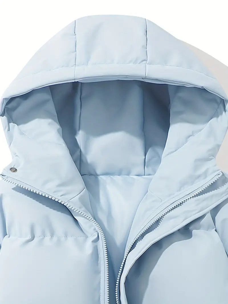 Dames Gevoerde Winterjas met Capuchon – Waterafstotend, Casual voor Koud Weer