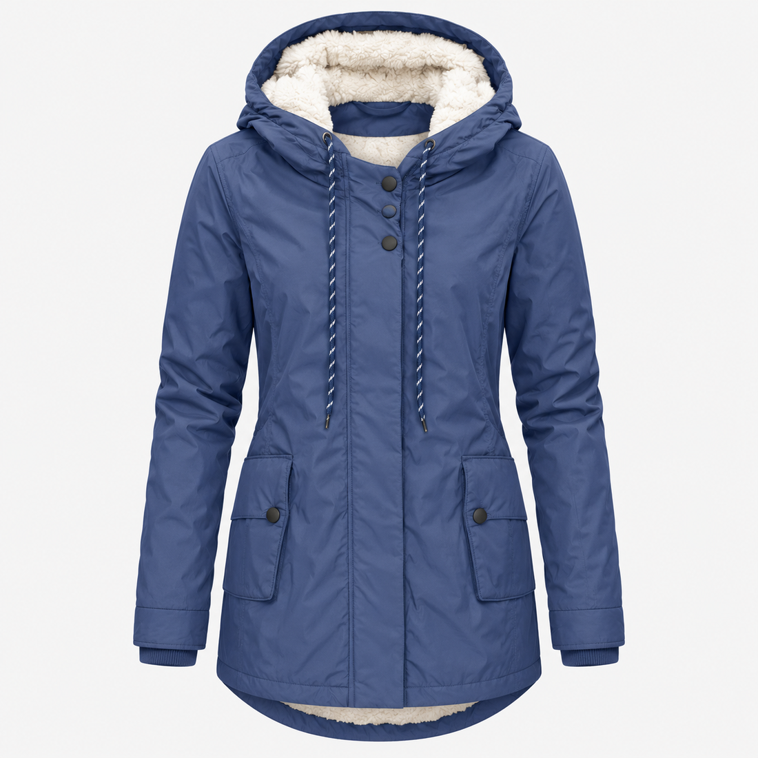 Dames Lange Waterdichte Winterjas – Met Capuchon, Warme Voering, Casual voor Koud Weer
