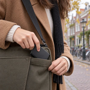 Externe SSD gaat mee onderweg in een schoudertas