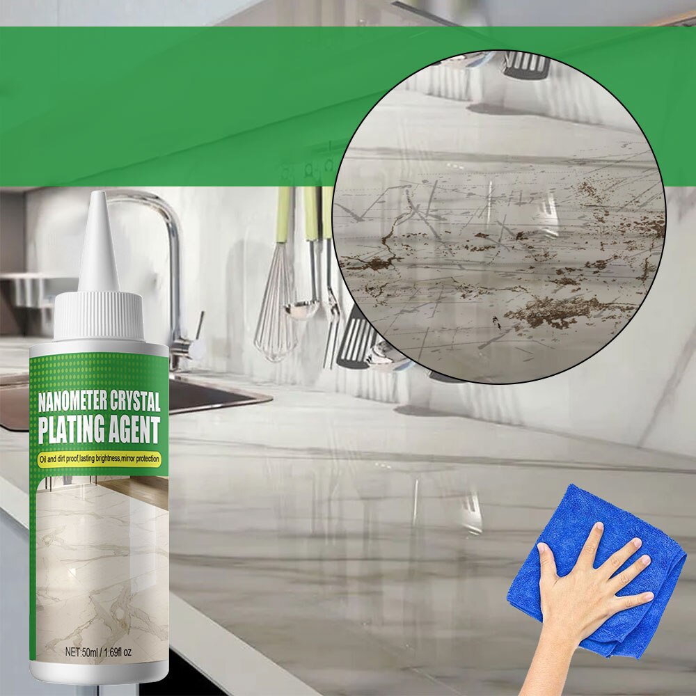 NanoShine steencoating - direct hoogglanzend oppervlak voor marmer, graniet en meer