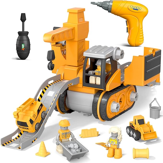 LittleBuilder - Vrachtwagen Graafmachine Kraanbouw