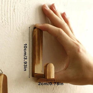Houten Wandhaken Set van 4 Kapstokhaken
