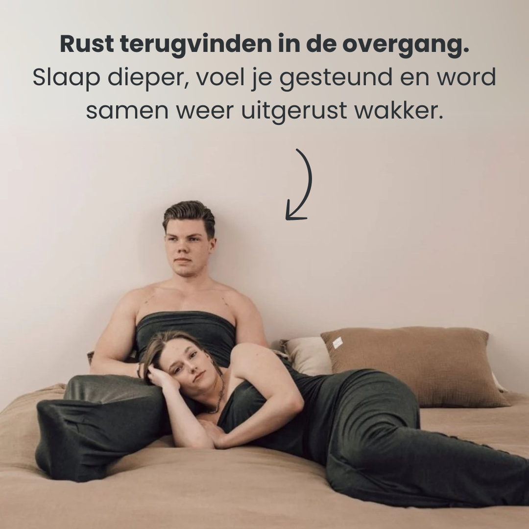 Calmora Slaapzak voor Overgang – Ademend & Verkoelend tegen Nachtelijk Zweten – Zachte Compressie