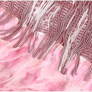 Plumelle – Luxe veren mini-jurk
