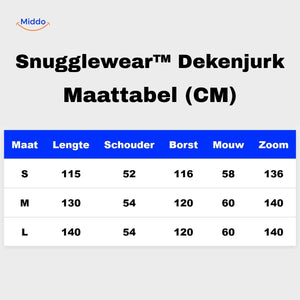 Fuzzyrobe Dekenjurk van zachte fleece, met zakken en heerlijk warm voor de winter