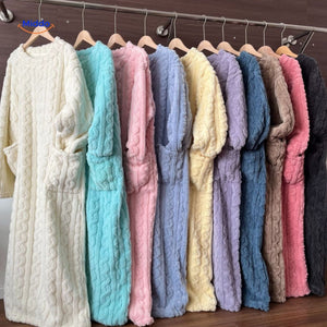 Fuzzyrobe Dekenjurk van zachte fleece, met zakken en heerlijk warm voor de winter
