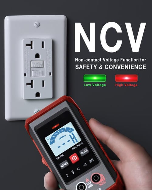 Digivolt Digitale Multimeter 600 V AC/DC, Automatische Meting, Hoge Precisie en Brandbeveiliging