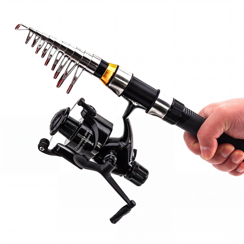 TeleReel Vishengel- en molencombinatieset met telescopische hengel