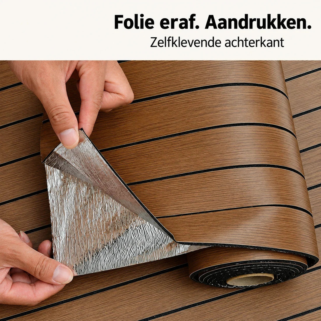Groovewall Wandpanelen met 3D-effect, houtstructuur en zelfklevend
