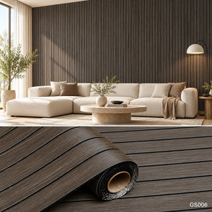 Groovewall Wandpanelen met 3D-effect, houtstructuur en zelfklevend