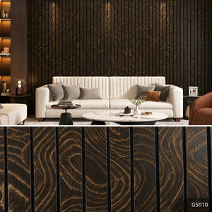 Groovewall Wandpanelen met 3D-effect, houtstructuur en zelfklevend