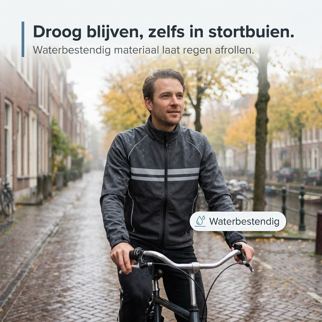 Javier Reflecterend Fietsjack – Winddicht en Lichtgewicht
