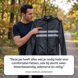 Javier Reflecterend Fietsjack – Winddicht en Lichtgewicht