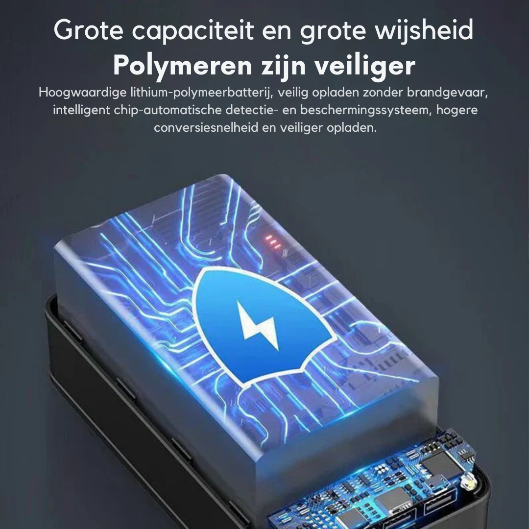 100.000mAh Ultra-Hoge Capaciteit Power Bank – Super Snelle Oplading voor Telefoons, Tablets & Laptops
