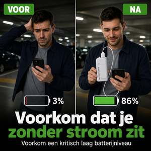 Emergo Nood-powerbank met oplader