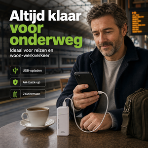 Emergo Nood-powerbank met oplader