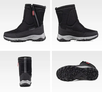 Halfhoge Winter Snowboots Dames & Heren – Waterdichte Warme Laarzen met Pluche Voering – Ademend Katoen
