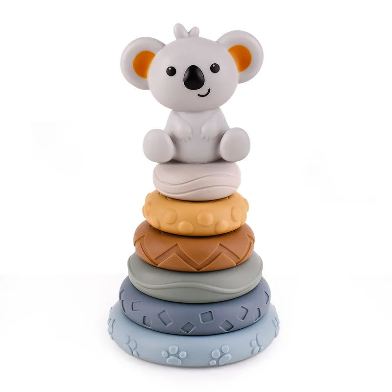 Koala Cubes - Tandvriendelijke toren - Bijtring speelgoed