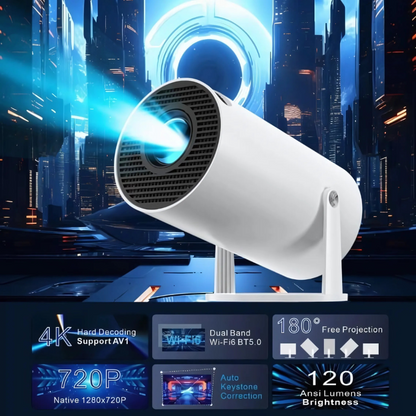 ProjectPro - WiFi Bluetooth 4K HD Miniprojector