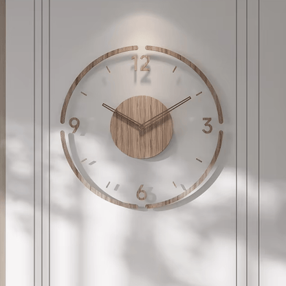 ModernStyleClock - Grote Houten Wandklok voor Woonkamers