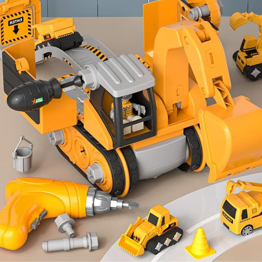 LittleBuilder - Vrachtwagen Graafmachine Kraanbouw